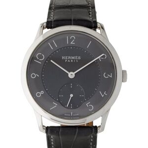 Hermès Slim d’hermes Gray Watch